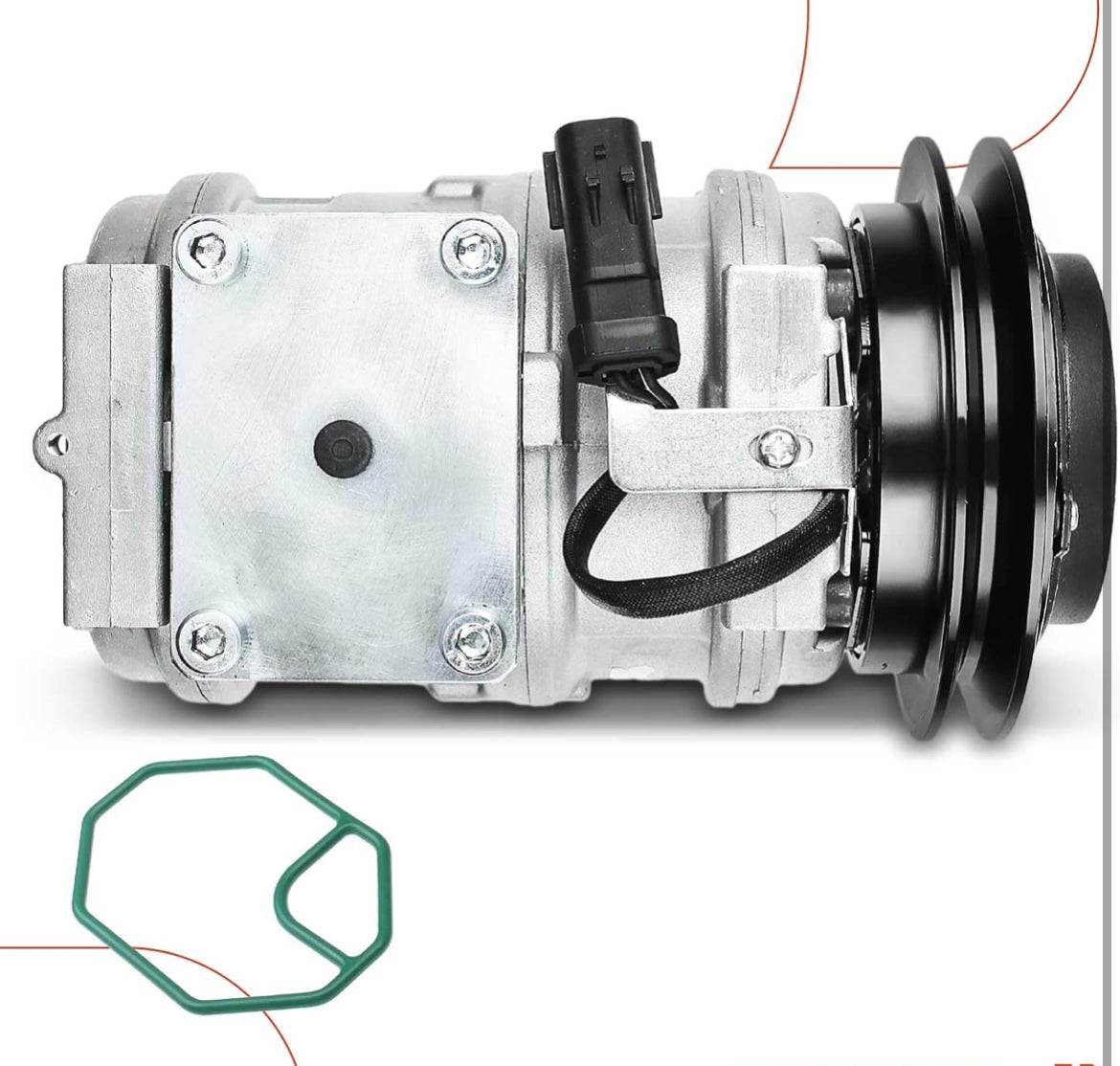 A-Premium Air Conditioner AC Compressor with Clutch Compatible with Dodge Grand Caravan Plymouth Grand Voyager 1996-2000 Chrysler with 10PA17C Compressor
