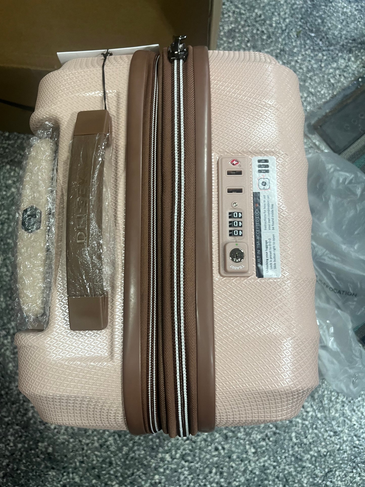Delsey Paris Carry-On 20” light pink