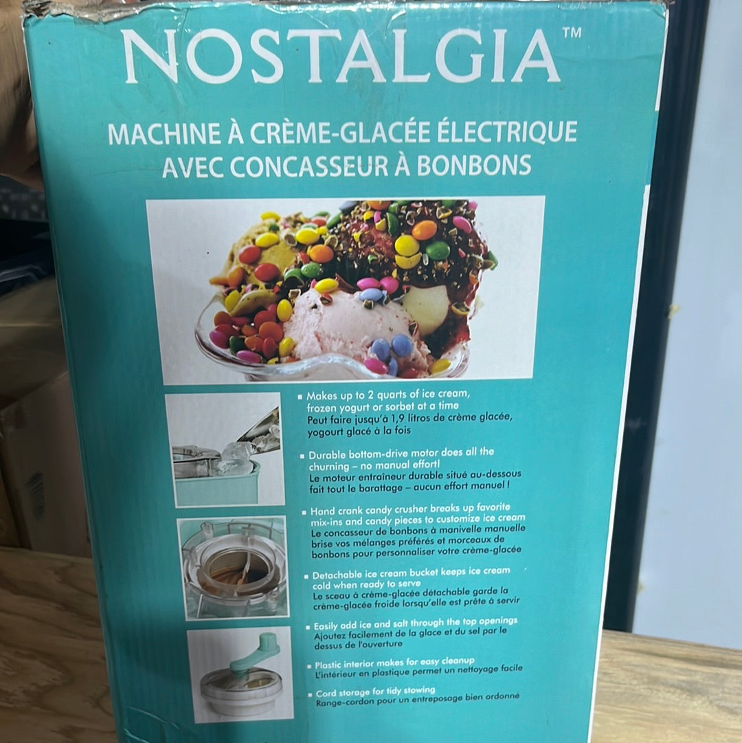 Machine creme glacé Nostalgia ice cream maker