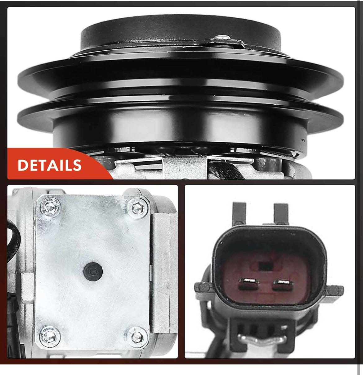 A-Premium Air Conditioner AC Compressor with Clutch Compatible with Dodge Grand Caravan Plymouth Grand Voyager 1996-2000 Chrysler with 10PA17C Compressor