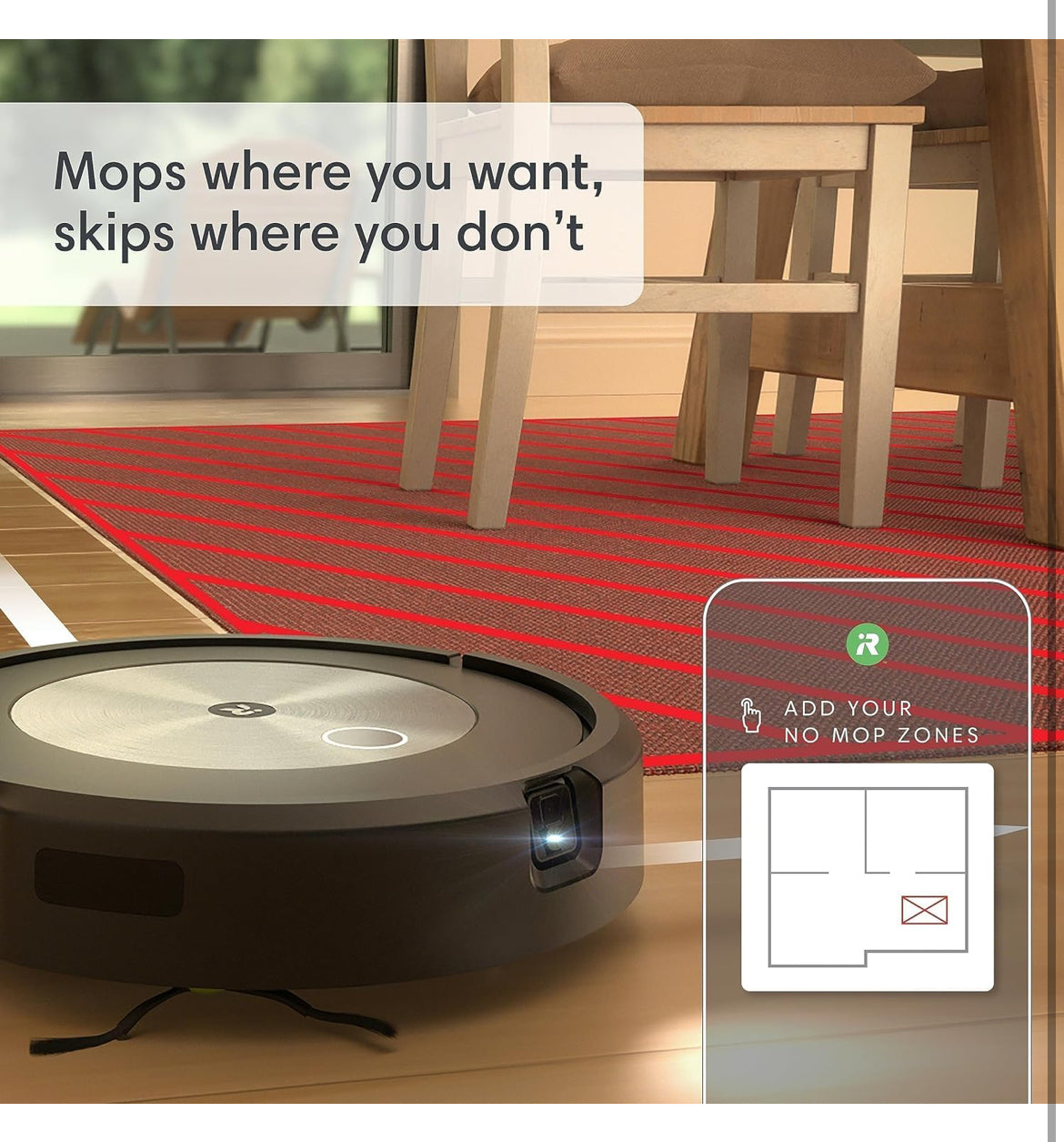 NEW Robot aspirateur avec moppe iRobot Roomba Combo j5+ Self-Emptying Robot Vacuum & Mop