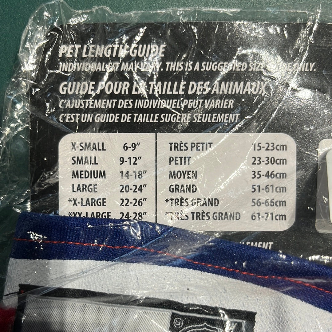 Habit chien dog jersey Montreal Canadiens one size