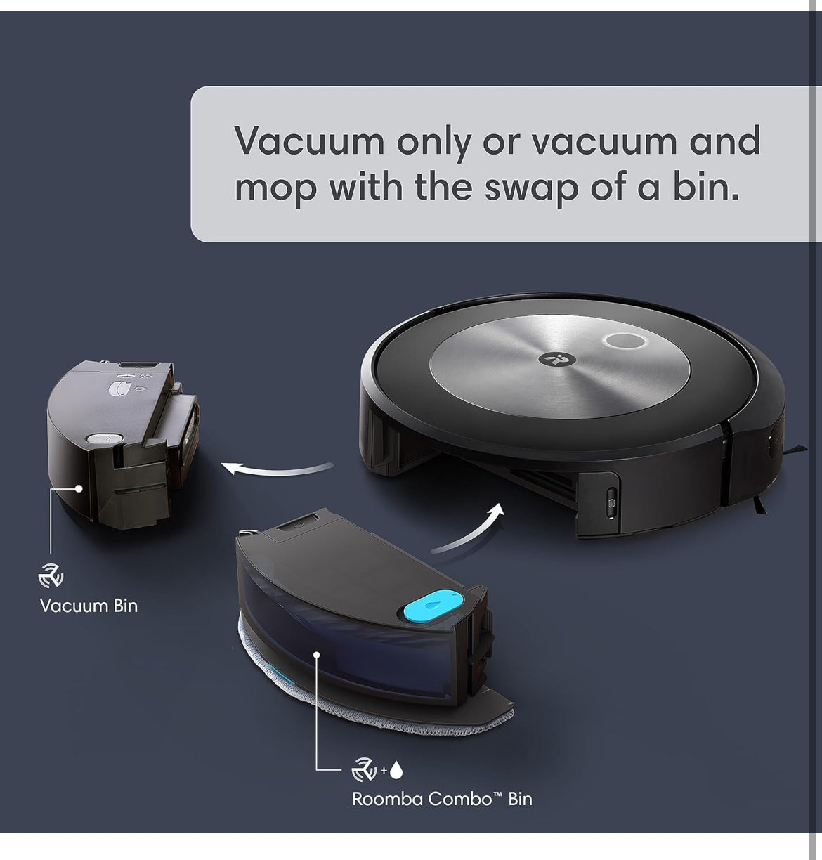 NEW Robot aspirateur avec moppe iRobot Roomba Combo j5+ Self-Emptying Robot Vacuum & Mop