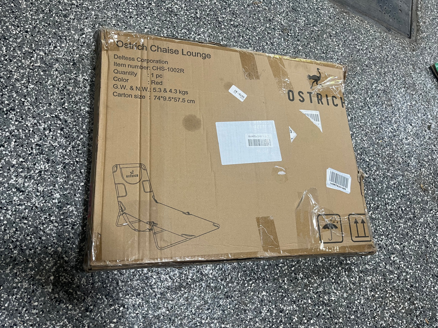 Chaise Ostrich