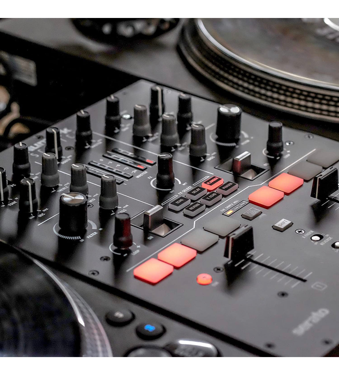 Numark Scratch Two-Channel DJ Scratch Mixer for Serato DJ Pro (included)