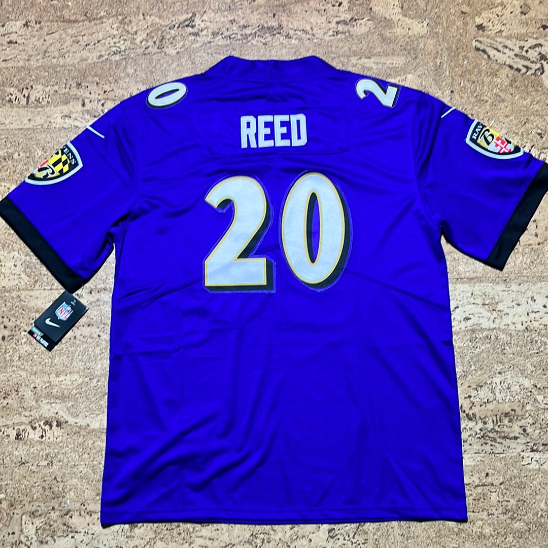 Ed Reed mauve/blanc