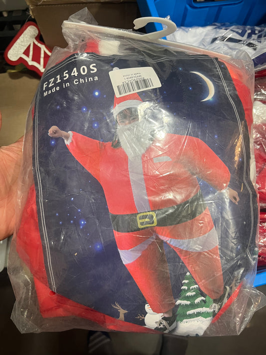 Père noël kid one size enfant gonflable déguisement Santa claus inflatable