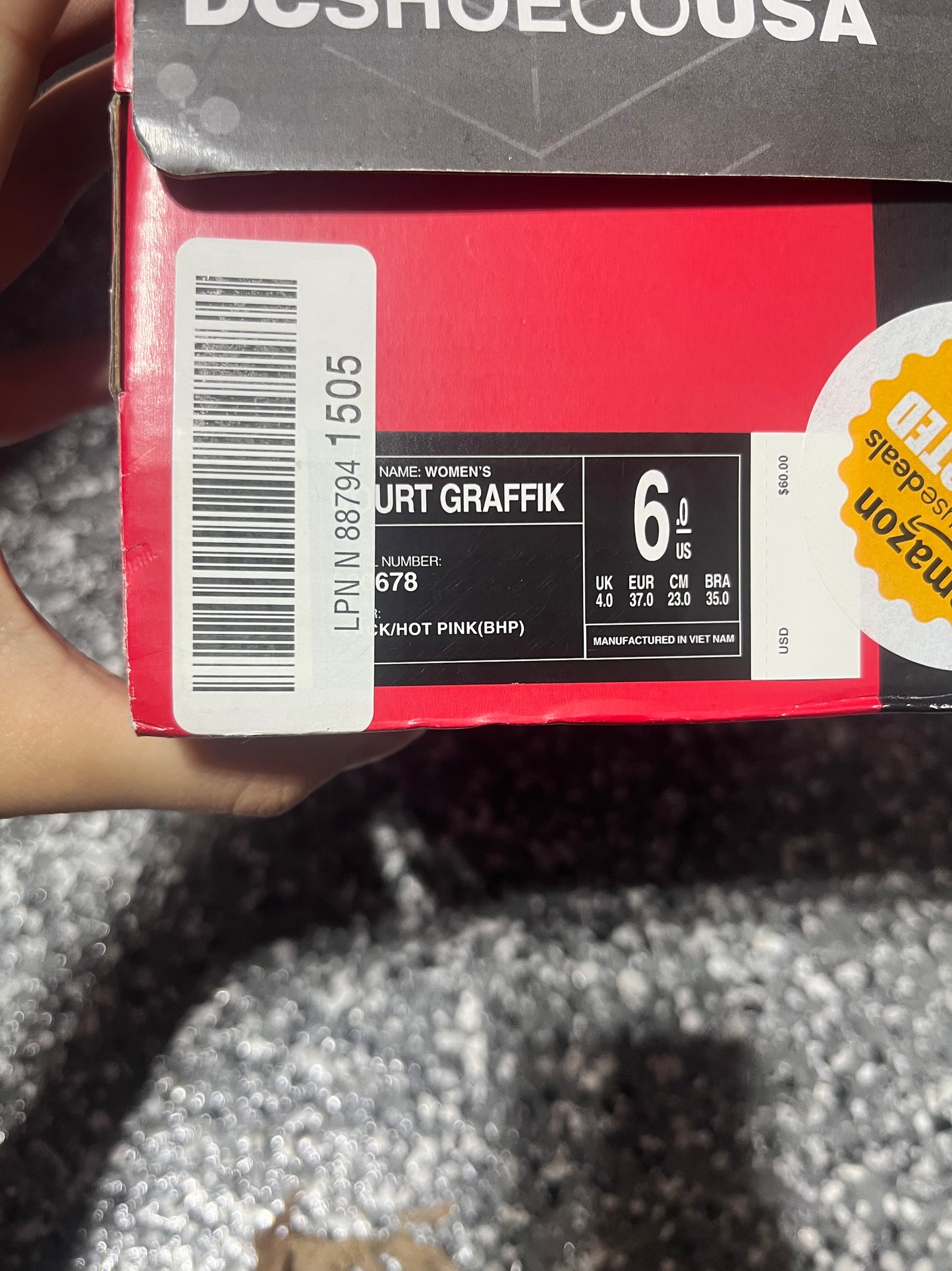 Court Graffik BLACK/PINK DC shoes