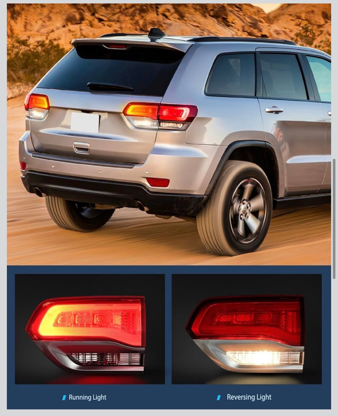 Grand Cherokee 14-21 right inner tail light