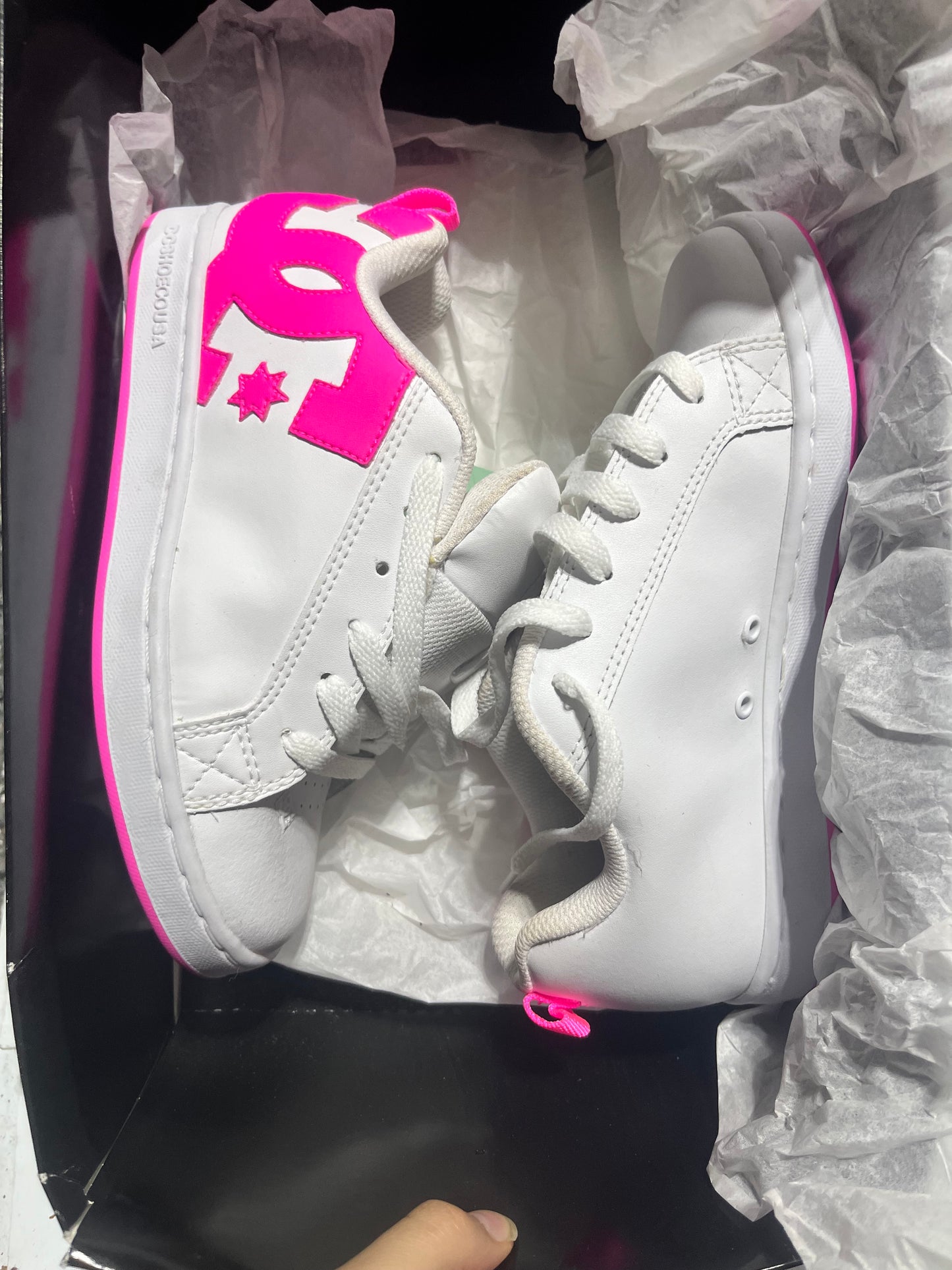Court Graffik White/pink DC SHOES