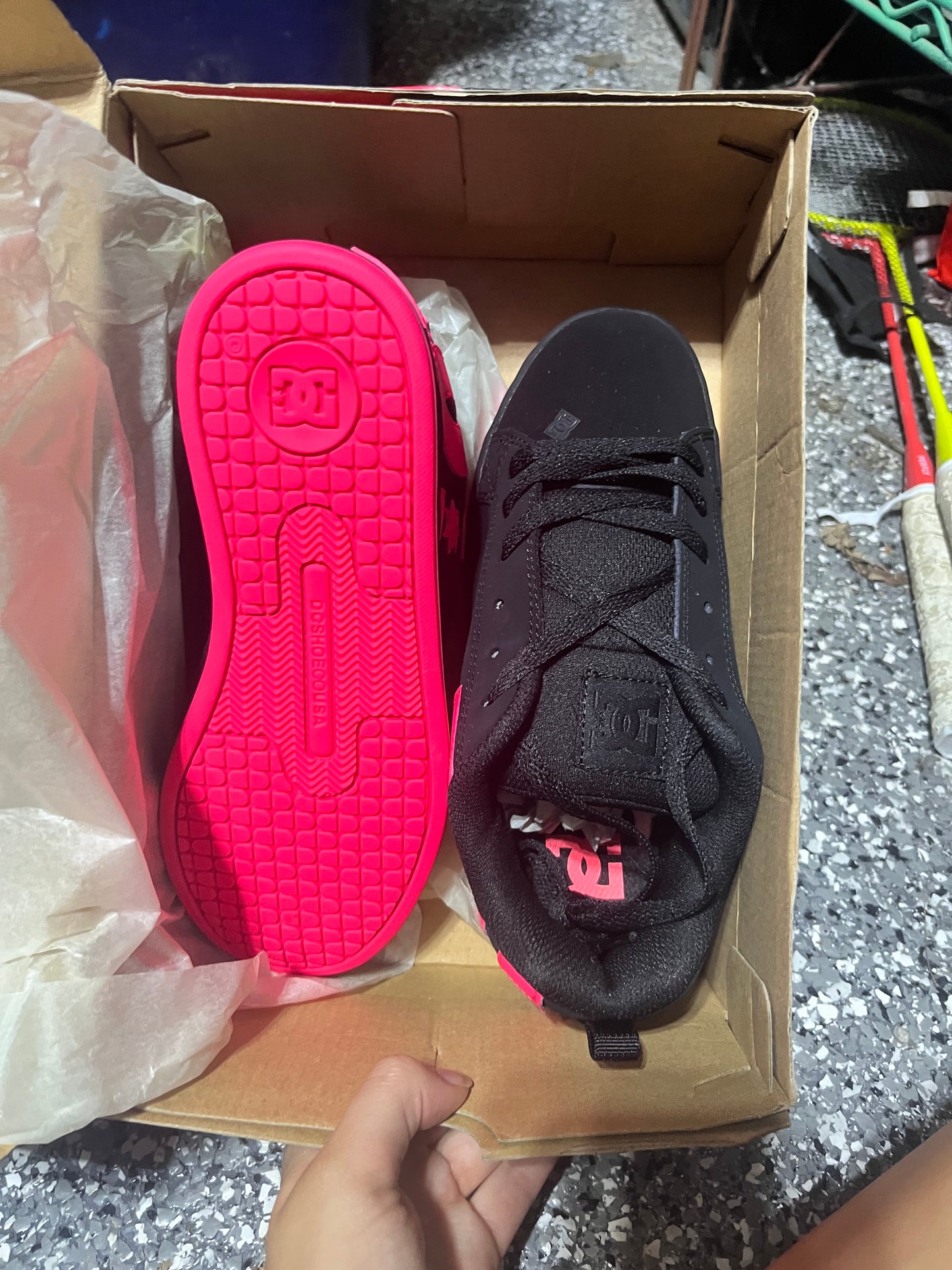 Court Graffik BLACK/PINK DC shoes