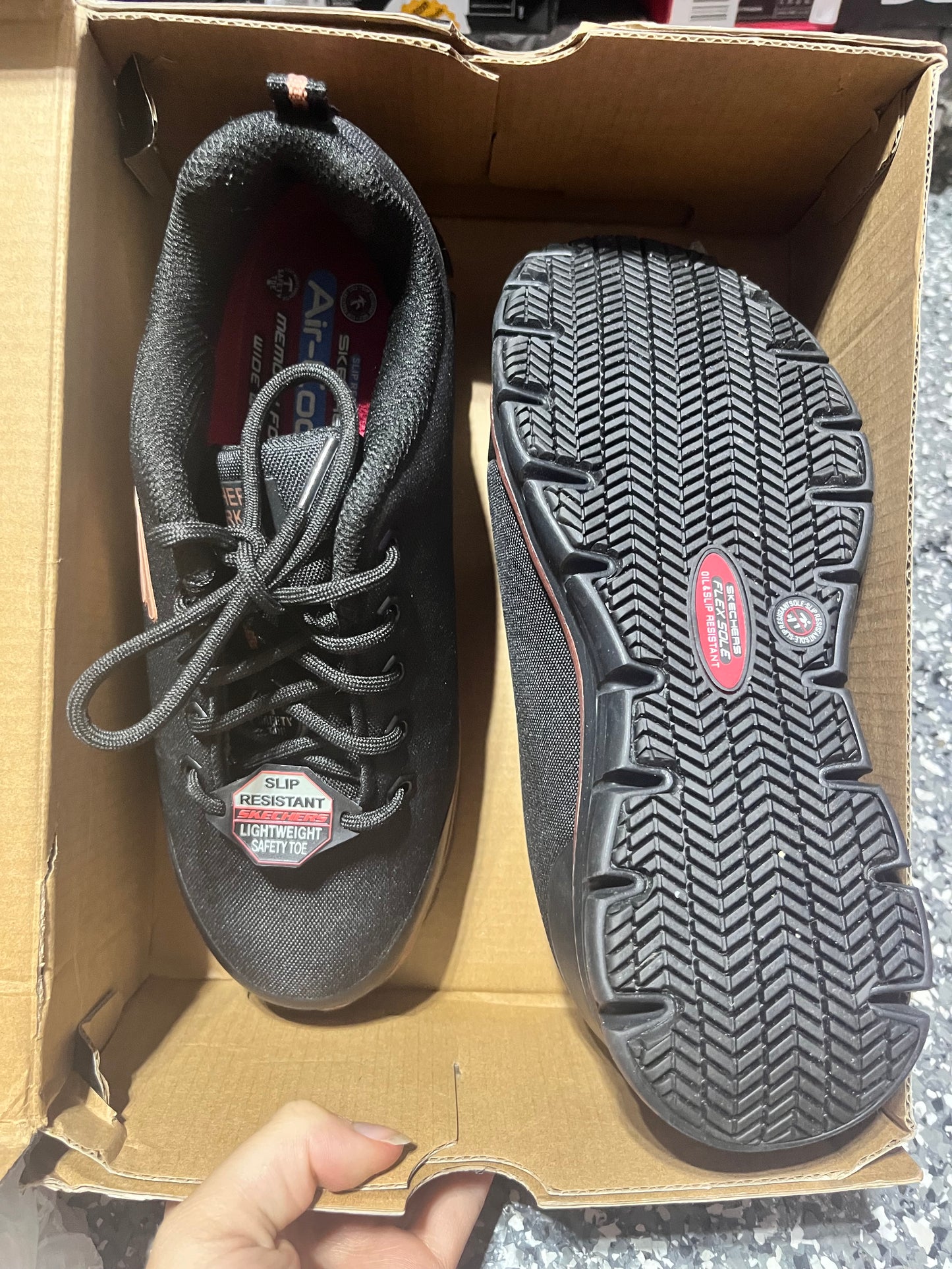 Skechers chaussures de sécurité women work shoes cap d’acier