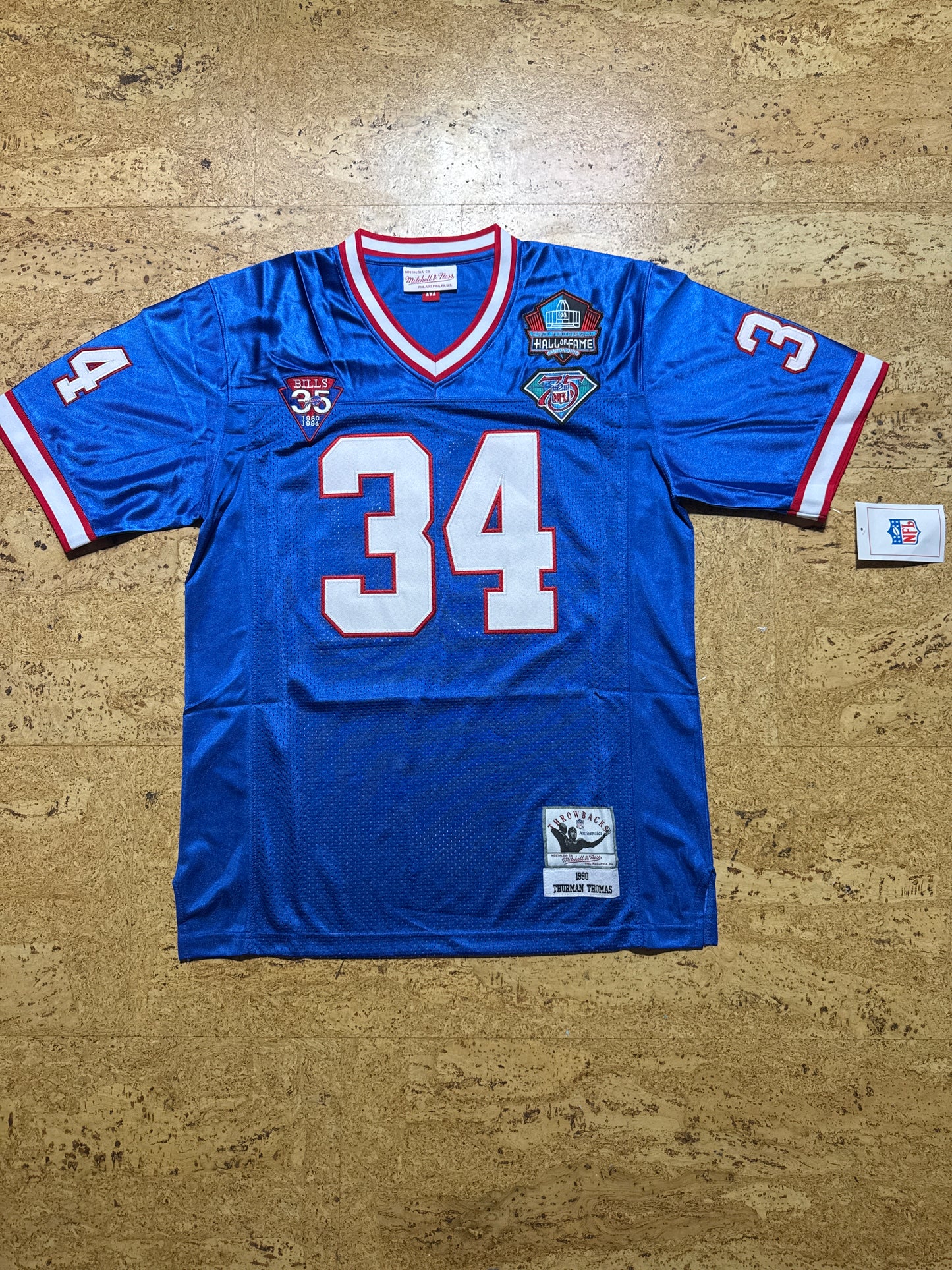 Thurman Thomas bleu vintage