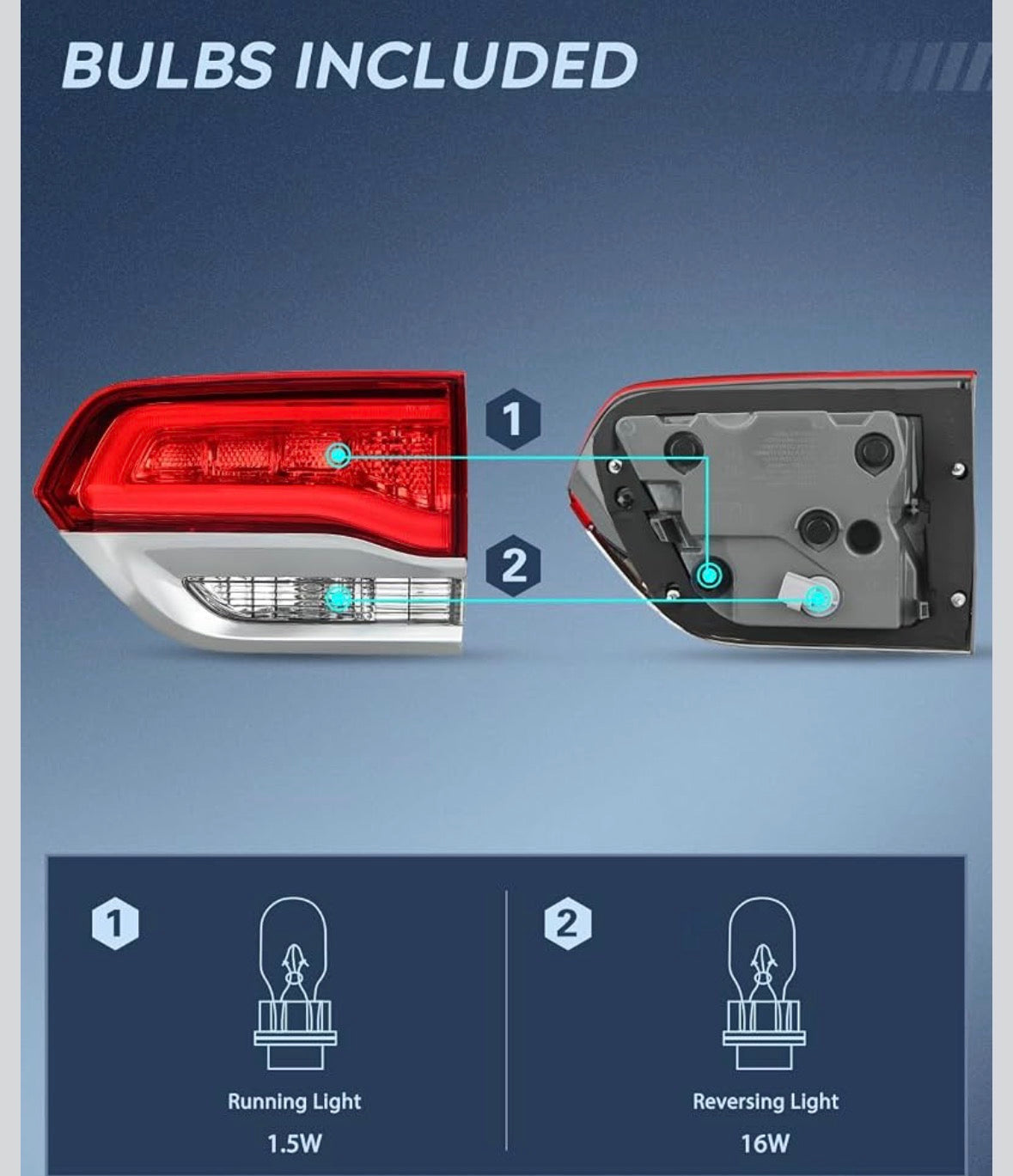 Grand Cherokee 14-21 right inner tail light