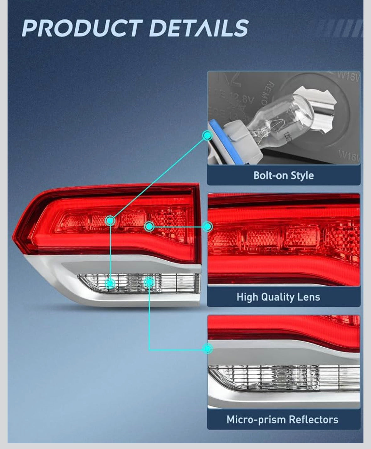 Grand Cherokee 14-21 right inner tail light