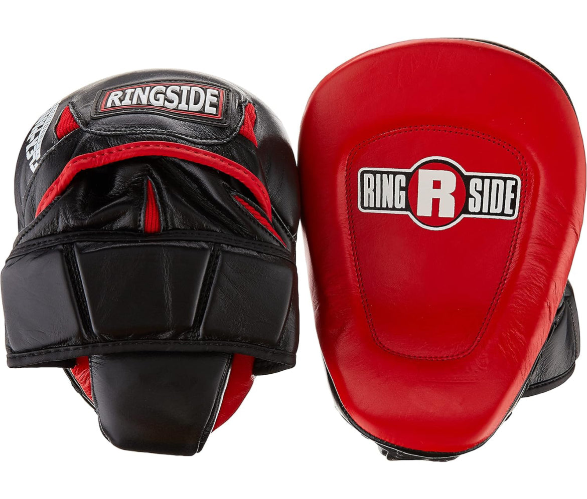 Ringside Pro Panther Punch Mitts, Red/Black, One Size