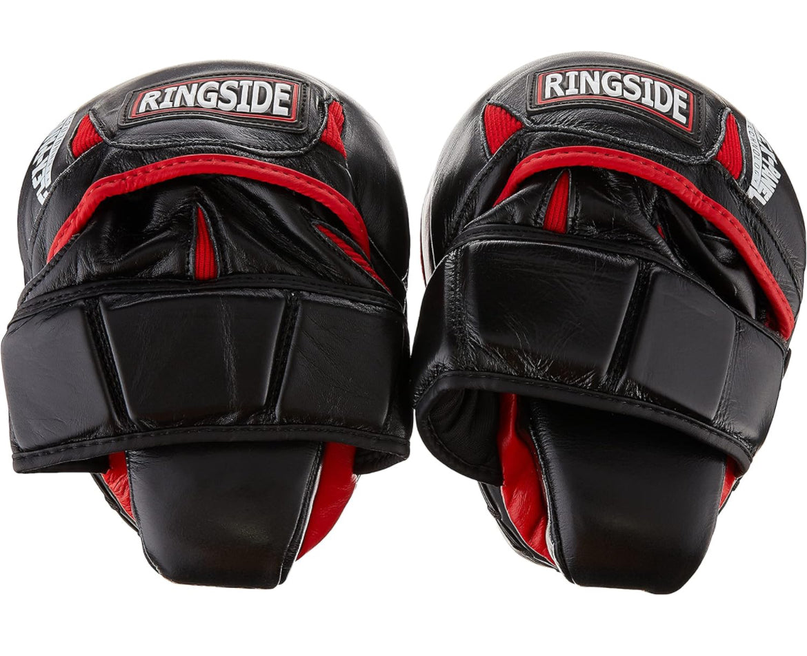 Ringside Pro Panther Punch Mitts, Red/Black, One Size