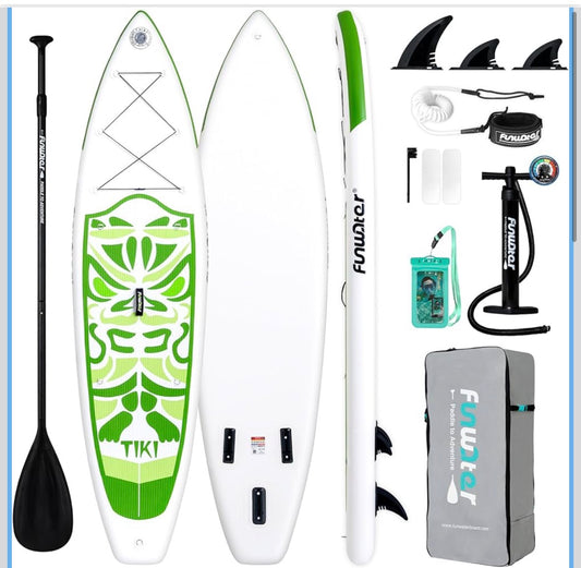 Paddle board Tiki blanc/vert 10.6x33x6
