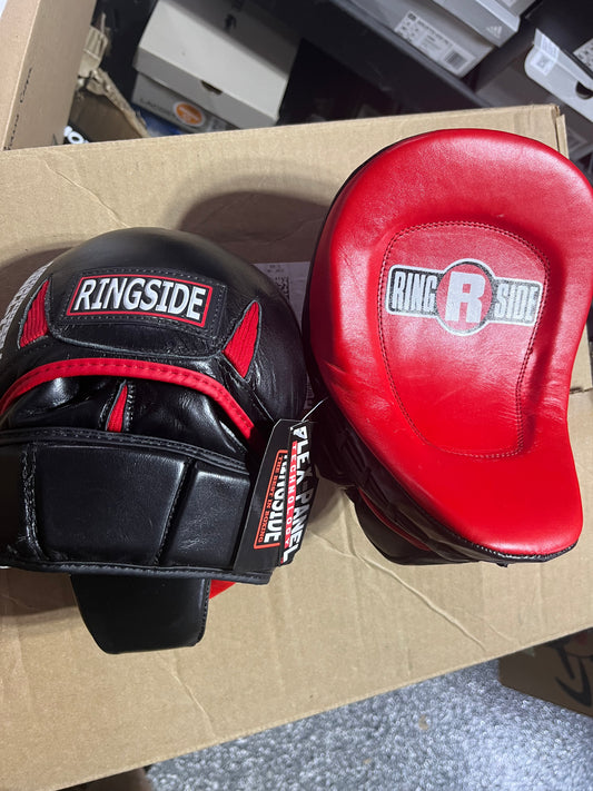 Ringside Pro Panther Punch Mitts, Red/Black, One Size