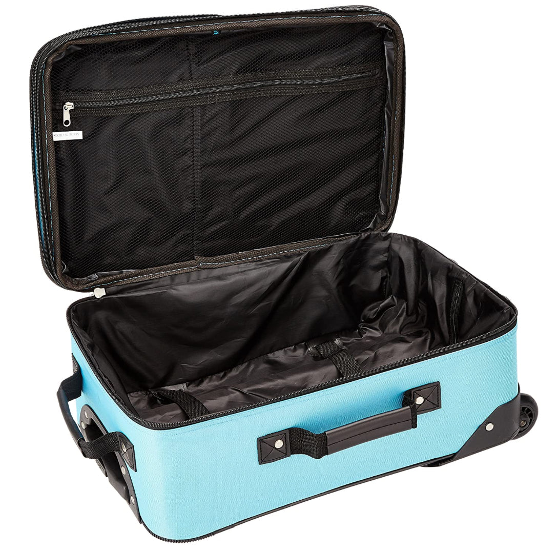 Rockland Expandable Carry-On 19" (turquoise)