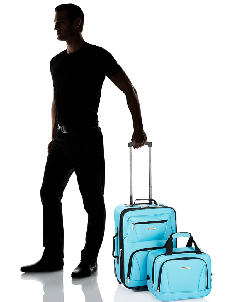 Rockland Expandable Carry-On 19" (turquoise)