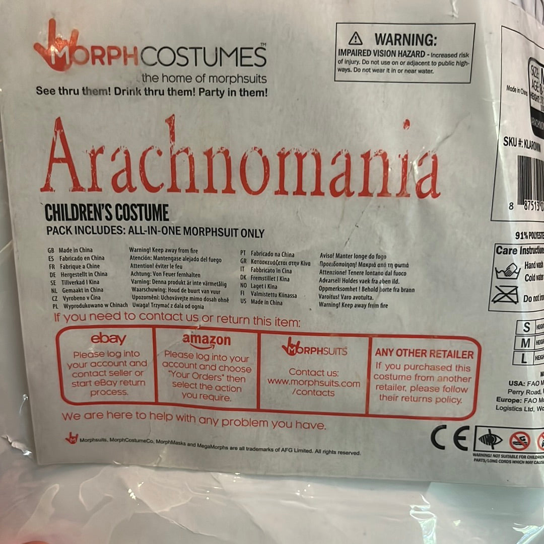 Arachnomania Morph Costumes Halloween Costume