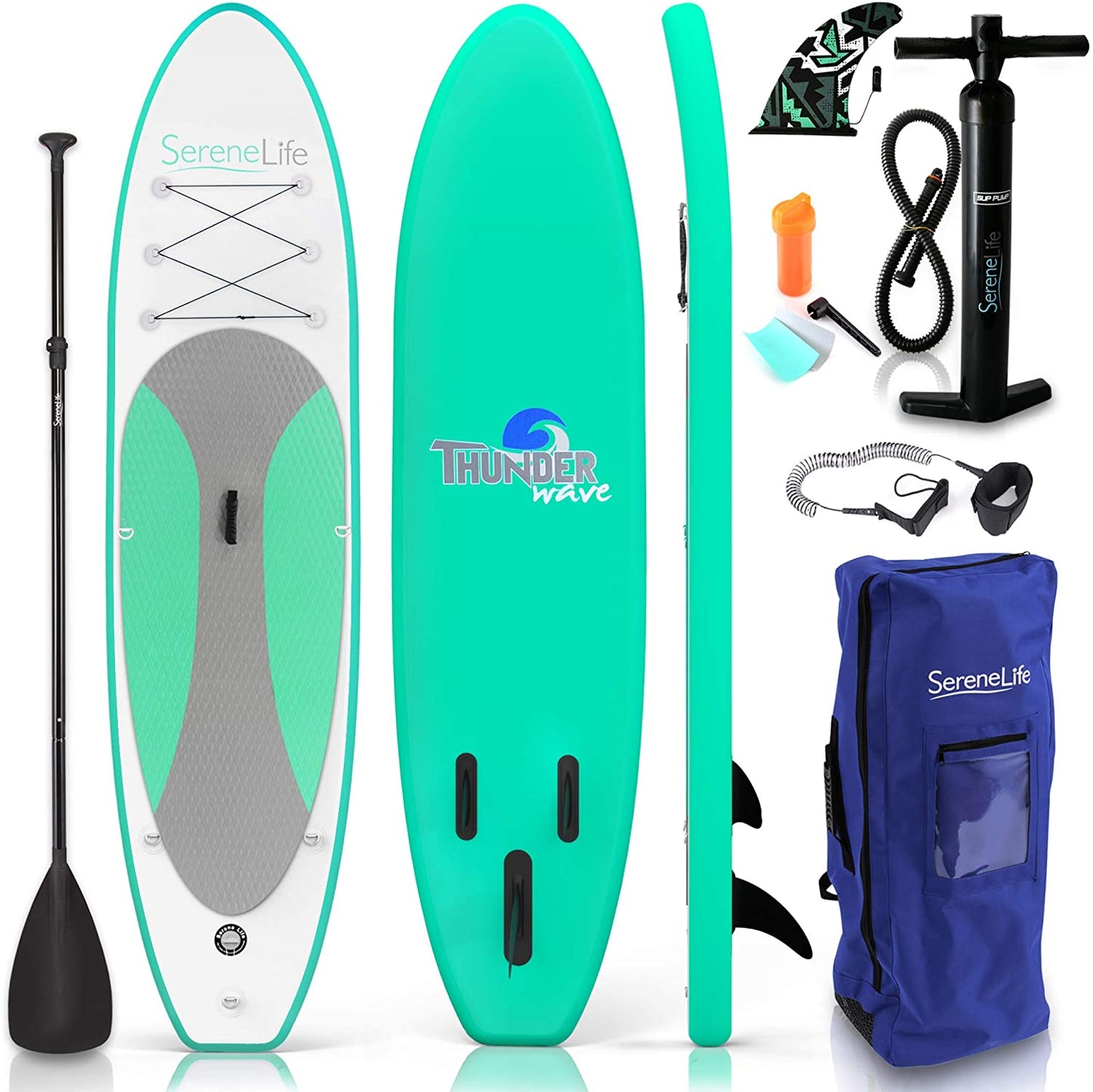 Serene Life paddle board Thunder vert 10x32x6