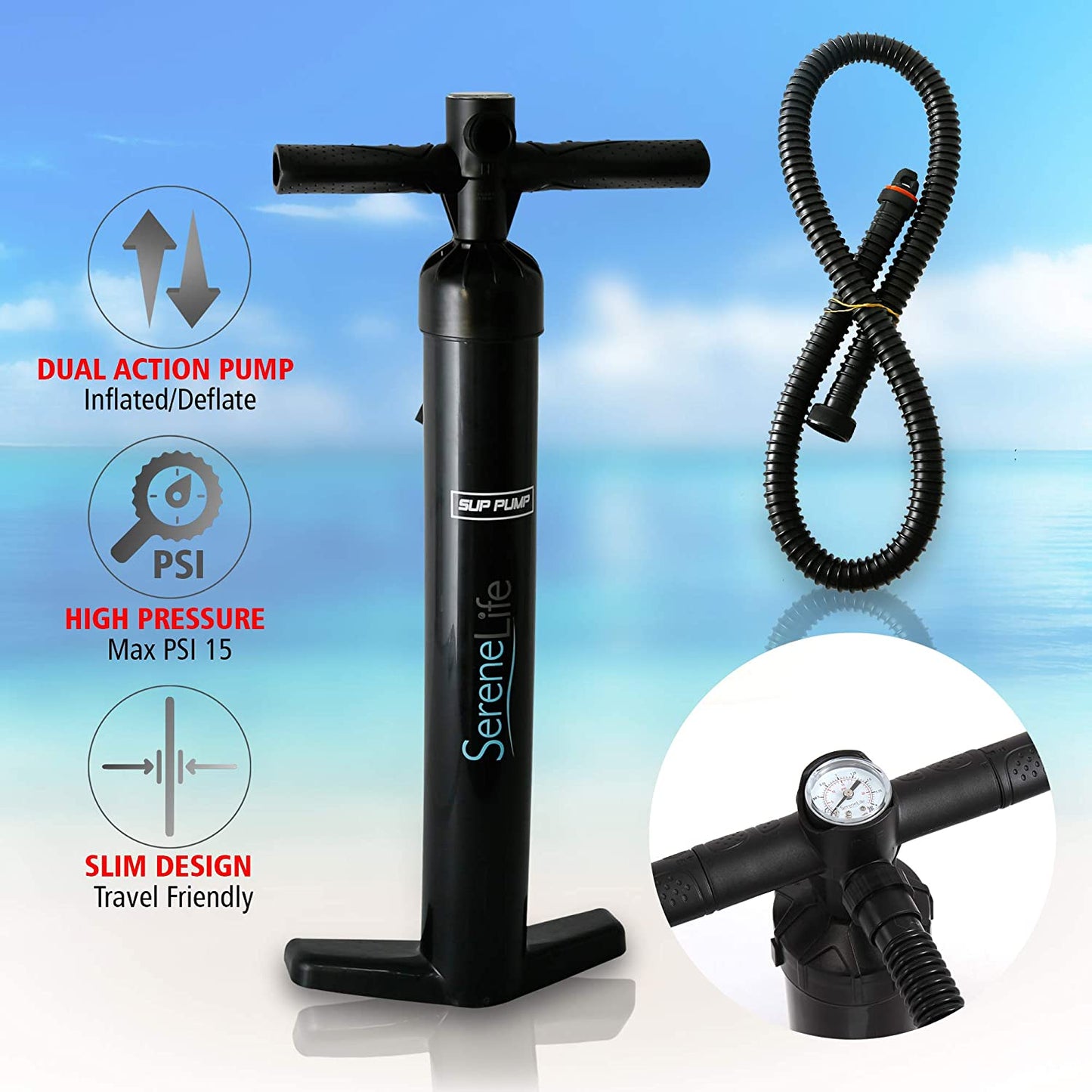 Serene Life paddle board Thunder vert 10x32x6