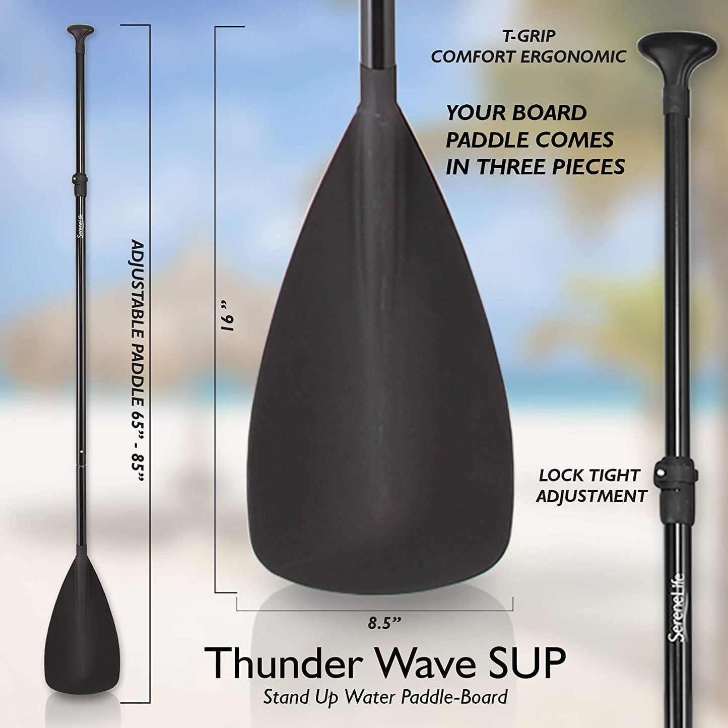 Serene Life paddle board Thunder vert 10x32x6