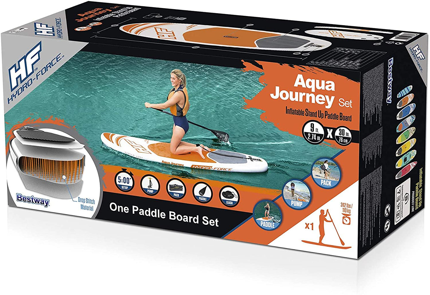 Paddle board Hydro Orange 9x30x6