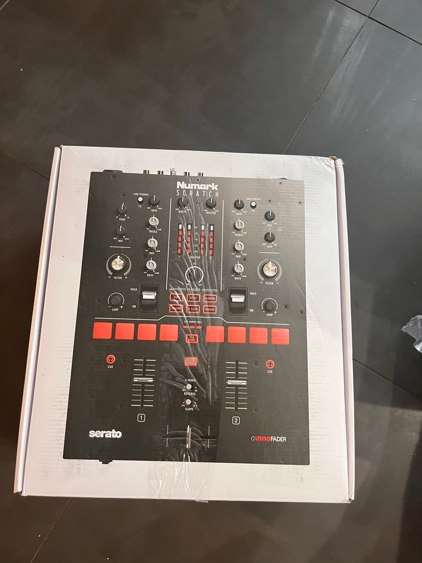 Numark Scratch Two-Channel DJ Scratch Mixer for Serato DJ Pro (included)