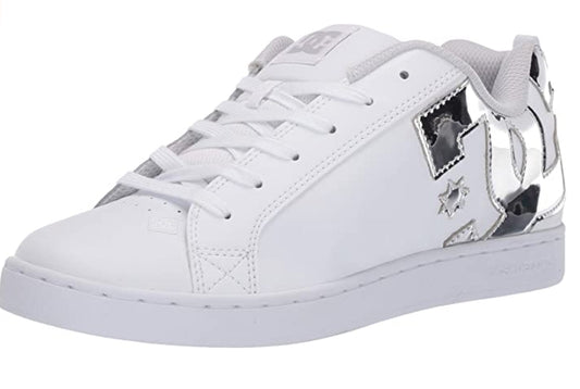 DC Shoes Court Graffik Skate Shoe White/Pink