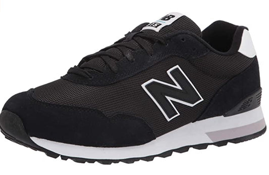 New Balance Women's 515 V3 Sneaker Black/white WIDE