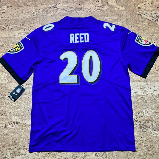 Ed Reed mauve/blanc
